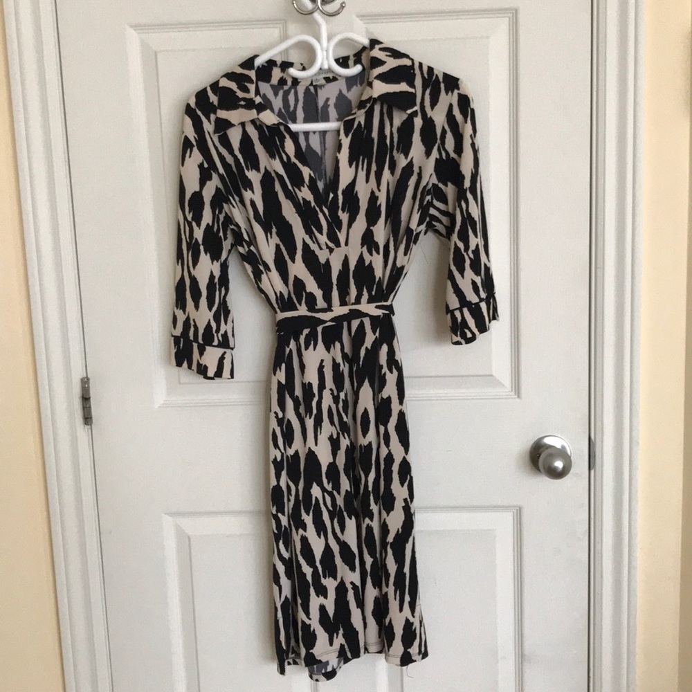 Sandra Darren animal print dress